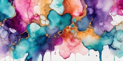 An Ombre Alcohol Ink Marble Background