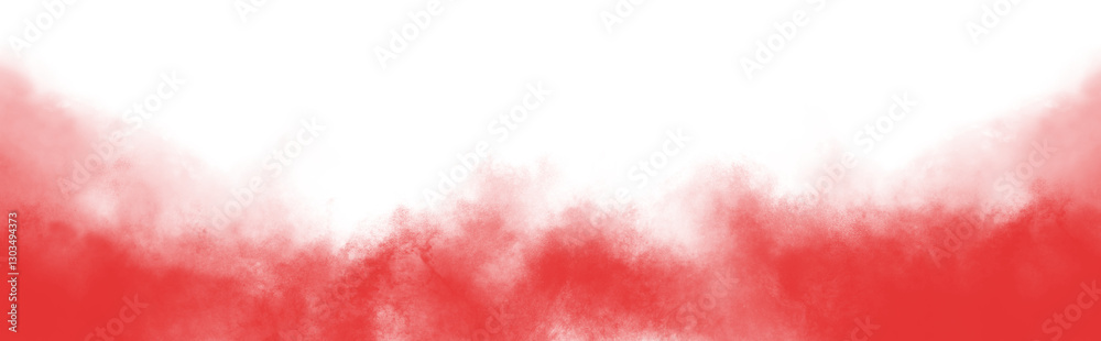 Wall mural png fog texture isolated on transparent background. border from smoke. design element. red vector cl