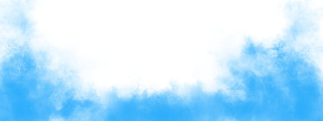 PNG fog texture isolated on transparent background. Border from smoke. Design element. Blue vector cloudiness.