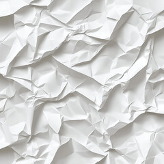 Obraz premium Seamless pattern showcasing sophisticated layers of crumpled white paper texture.