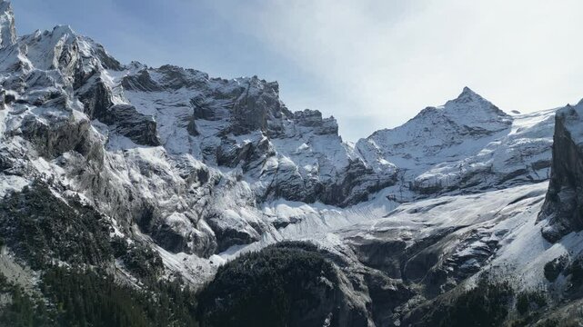 Glacier in the mountains of Switzerland (Rosenlaui)