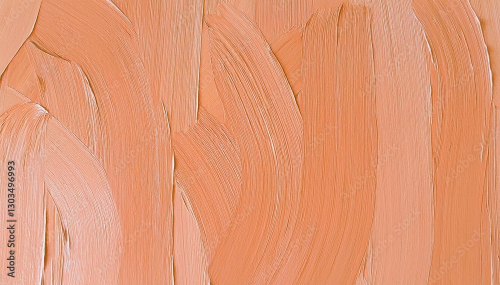 Poster smooth peach acrylic brushstroke texture with expressive abstract pattern for background, branding, and design projects

