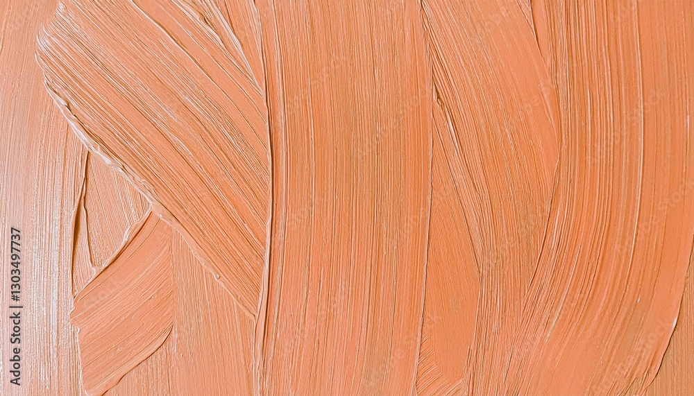 Poster smooth peach acrylic brushstroke texture with expressive abstract pattern for background, branding, 