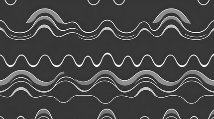 Abstract Wavy Lines: An intriguing monochrome pattern of interconnected wavy lines creates a sense of fluidity, movement, and design.