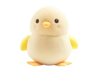 Adorable yellow chick plush toy