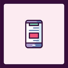 Mobile Application Interface with a Clean Minimalist Design Style