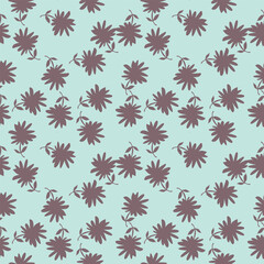 Seamless floral pattern, pretty liberty ditsy print, abstract ornament in a romantic retro motif. Cute botanical design: small hand drawn flowers, leaves, simple bouquets on white. Vector illustration