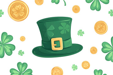 st patrick's day shamrock hat, san patrick's day green hat green cap celebration image