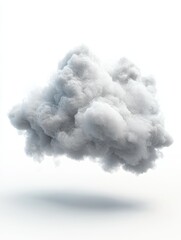 3D Cloud - isolated over a white background
