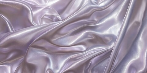 Abstract background with shiny light purple silk satin cloth, wavy folds