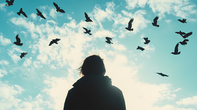 person feeling hopeful