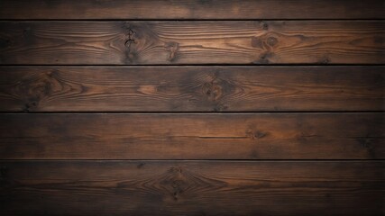 Naklejka premium Rustic Dark Brown Wood Planks Texture Collage