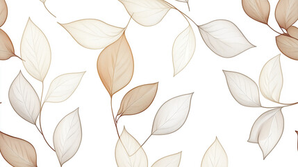 Detailed close-up of Scandinavian-inspired leaves in neutral tones, perfect for advertising.