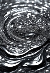 detailed close displaying shimmering silver texture highlights unique patterns intricate reflections, metallic, sheen, reflective, surface, shiny, luster