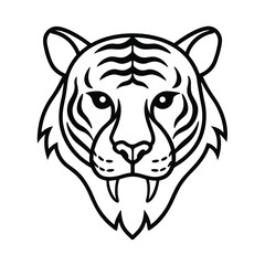 tiger head vector