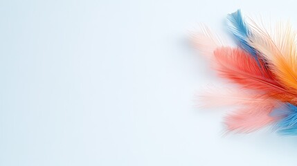 Fototapeta premium Colorful dreamcatcher with feathers on isolated white background, front and close-up view, vertical format, generative AI.