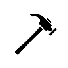claw hammer - vector icon