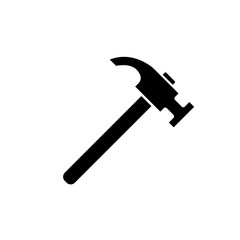 claw hammer - vector icon