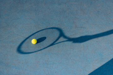 Tennis match outdoor in summertime