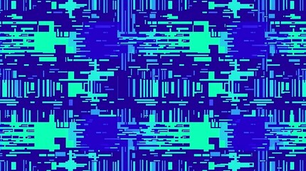 Digital Abstract Pattern: A vibrant digital abstract pattern with dynamic interplay of shapes and colors.