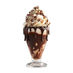 Delicious Chocolate Sundae Whipped Cream Chocolate Chips Dessert Treat