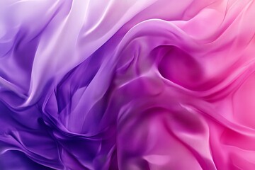 Obraz premium Abstract Purple Pink Gradient Fabric Texture Elegant Soft Draped Silk Flowing Waves Seamless Pattern Design Background Modern Textile Art Hue Mood 