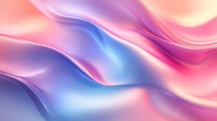 Obraz premium Wavy fluid pastel background, soft gradients and glowing edges