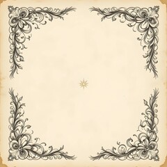 Fototapeta premium vintage floral frame