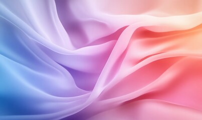 Obraz premium Vibrant Fabric Drape, Soft Colors