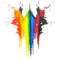 Fototapeta premium colorful paint splashes