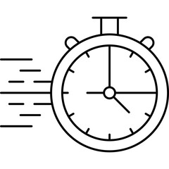 StopWatch single vector icon illustration