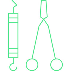 Dentist Tool I single vector icon illustration