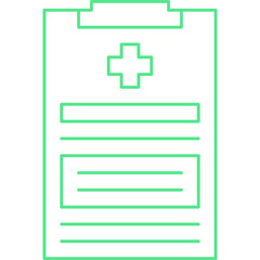 Obraz premium Medical Report single vector icon illustration
