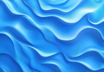 Obraz premium Smooth and Flowing Abstract Blue Waves Background with Subtle Texture Perfect for Various Design Projects and Creative Uses