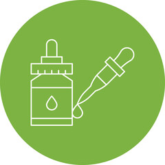 Dropper single vector icon illustration