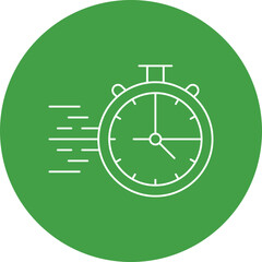 StopWatch single vector icon illustration