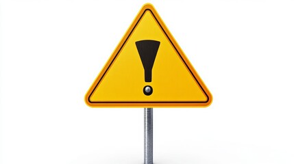 Caution Exclamation Mark Road Sign

