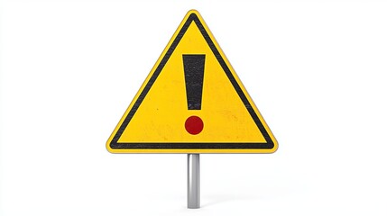 Caution Exclamation Mark Road Sign
