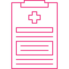 Obraz premium Medical Report single vector icon illustration