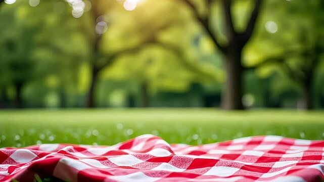 Red Buffalo Check Picnic Blanket &ndash; Classic Outdoor Comfort on the Grass