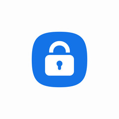 lock protection icon sign vector