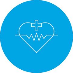 Obraz premium Medical Sign I single vector icon illustration