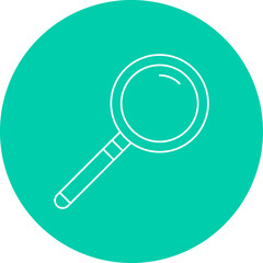 Magnifying glass single vector icon illustration
