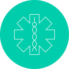 Medical Sign II single vector icon illustration