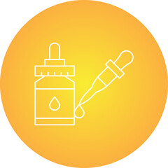 Dropper single vector icon illustration