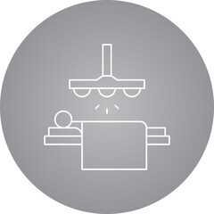 Operating Room Light single vector icon illustration