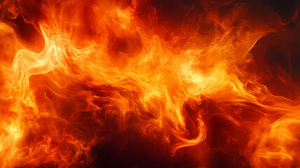 Dynamic display of fiery flames swirling with intensity and energy. inferno. illustration. Intensity - Volcano. Illustration