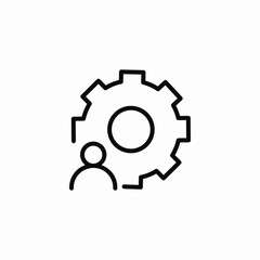 account settings icon sign vector