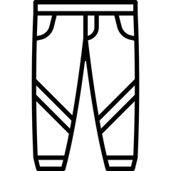 Trousers single vector icon illustration