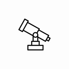 telescope view icon sign vector